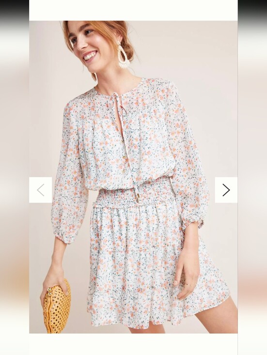 Shoshanna Dresses & Skirts - Shoshanna Floral Print Dress with Pink and Blue Accents Size 12